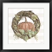 Framed Pumpkin Wreath II