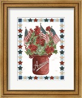 Framed Patriotic Flowers