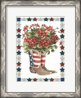 Framed Patriotic Boots