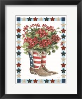 Patriotic Boots Framed Print