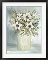 Framed White Blooms I