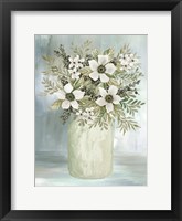 White Blooms I Framed Print