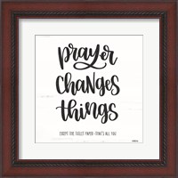 Framed Bathroom Prayer Changes Things II