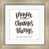 Framed Bathroom Prayer Changes Things II