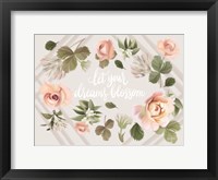 Framed Let Your Dreams Blossom