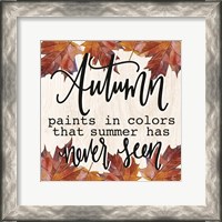 Framed Autumn Paints in Colors