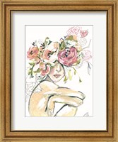 Framed Floral Woman