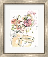 Framed Floral Woman