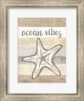 Framed Ocean Vibes Starfish