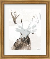 Framed Elk Impression 2