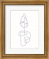 Framed One Line Botanical I