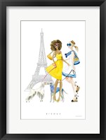 Paris Girlfriend I Framed Print