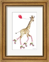 Framed Giraffe Joy Ride II