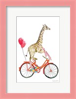Framed Giraffe Joy Ride I