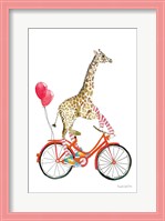 Framed Giraffe Joy Ride I