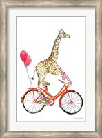 Framed Giraffe Joy Ride I
