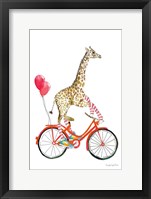 Framed Giraffe Joy Ride I