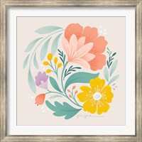 Framed Floral Study I