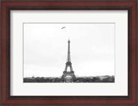 Framed Birds View of Paris Crop I