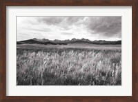 Framed Sawtooth Mountains Idaho II BW