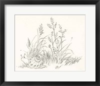 Framed Farm Nostalgia Flowers VII Dark Gray