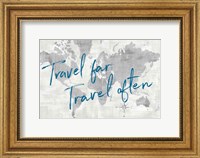 Framed World Map Collage Travel
