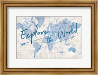 Framed World Map Collage Explore