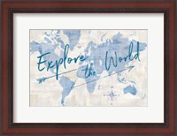 Framed World Map Collage Explore