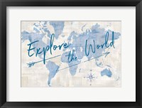 Framed World Map Collage Explore