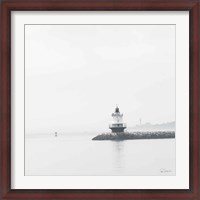 Framed Casco Bay Lighthouse I