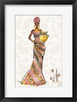 African Flair X B Framed Print