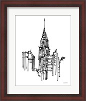 Framed Chrysler Building Sketch