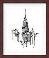 Framed Chrysler Building Sketch