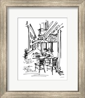 Framed Cafe Sketch II