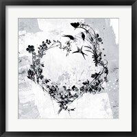 Framed Floral Heart