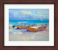 Framed Boats On The Shore