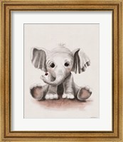 Framed Lolli the Baby Elephant