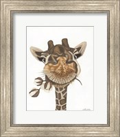 Framed Giraffe with Cotton