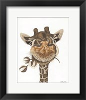 Framed Giraffe with Cotton