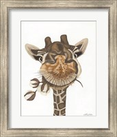 Framed Giraffe with Cotton