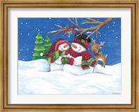 Framed Snow Couple