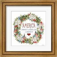 Framed America Wreath
