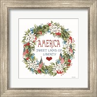 Framed America Wreath