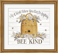 Framed Bee Kind Bee Hive