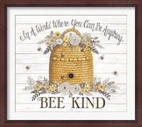 Framed Bee Kind Bee Hive