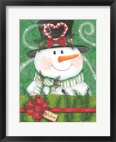 Framed Snowman Gift