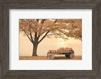 Framed Autumn Leaves and Pumpkins Please