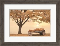 Framed Autumn Leaves and Pumpkins Please