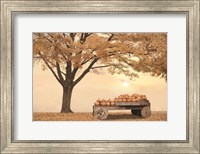 Framed Autumn Leaves and Pumpkins Please
