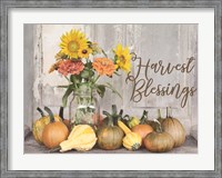 Framed Harvest Blessings